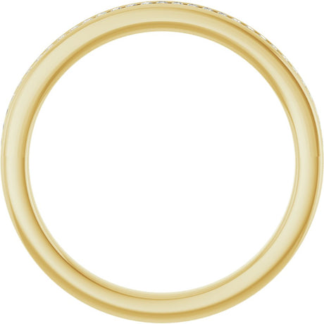 14K Yellow Gold 1/8 CTW Lab-Grown Diamond Anniversary Band