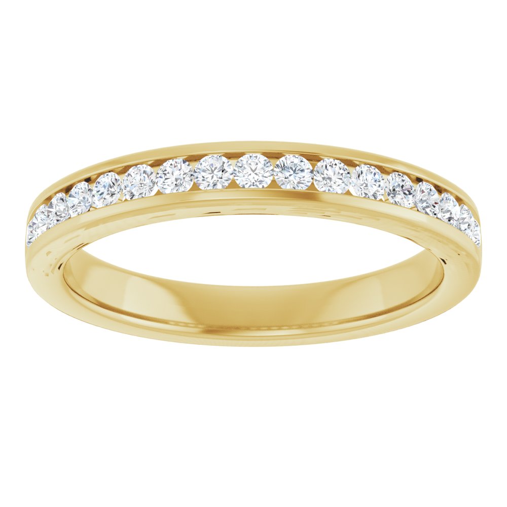 14K Yellow 1/4 CTW Lab-Grown Diamond Anniversary Band