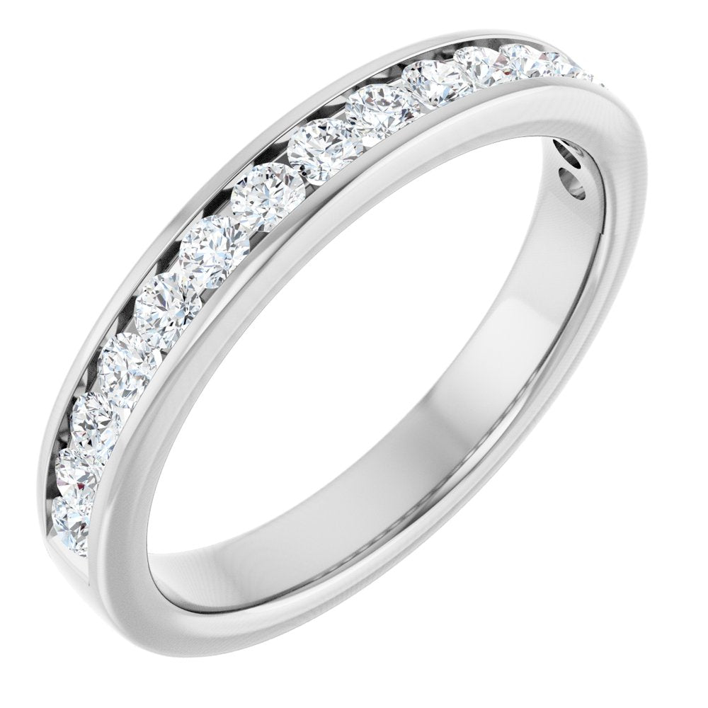 14K White Gold 1/2 CTW Lab-Grown Diamond Anniversary Band