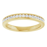 14K Yellow 1/4 CTW Diamond Anniversary Band