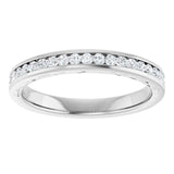 14K White 3/4 CTW Lab-Grown Diamond Anniversary Band