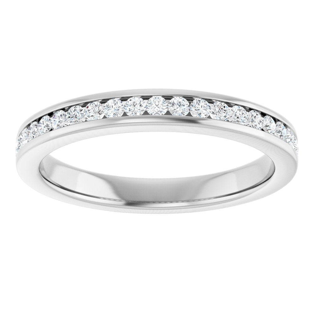 14K White 3/4 CTW Diamond Anniversary Band