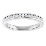14K White 3/4 CTW Natural Diamond Anniversary Band
