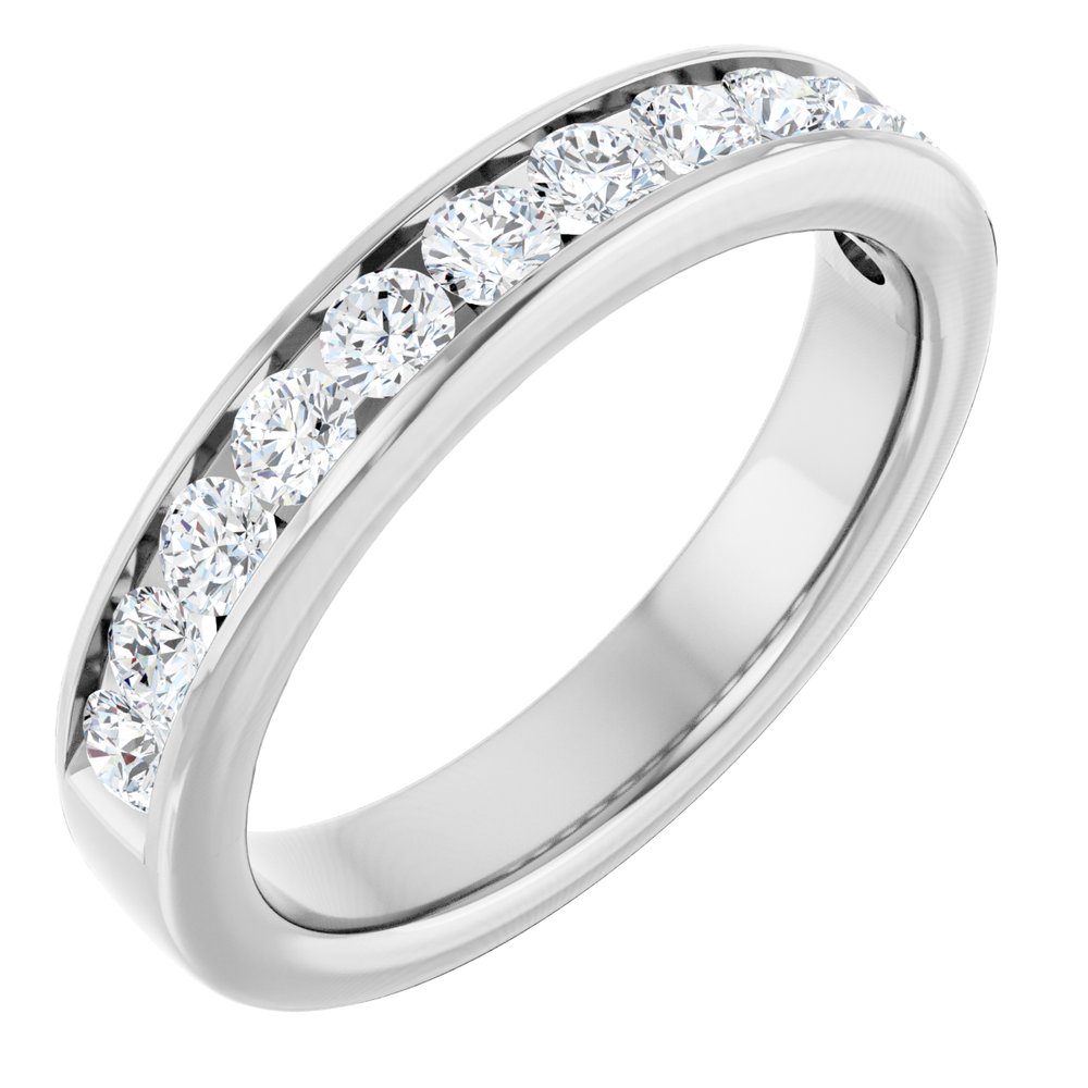 14K White 3/4 CTW Diamond Anniversary Band