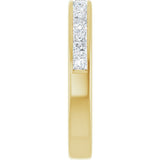 14K Yellow Gold 3/4 CTW Lab-Grown Diamond Anniversary Band