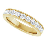 14K Yellow Gold 3/4 CTW Lab-Grown Diamond Anniversary Band