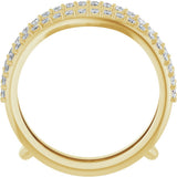 14K Yellow Gold 1/4 CTW Natural Diamond Ring Guard