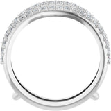 14K White Gold 1/3 CTW Lab-Grown Diamond  Ring Guard