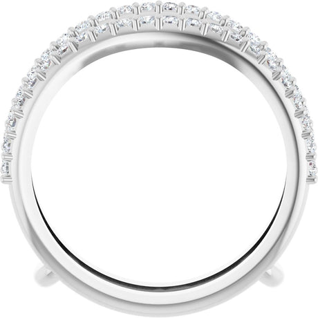 14K White 1/3 CTW Lab-Grown Diamond  Ring Guard