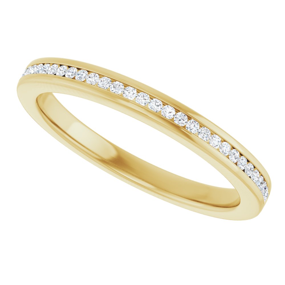 14K Yellow Gold 1/8 CTW Lab-Grown Diamond Anniversary Band