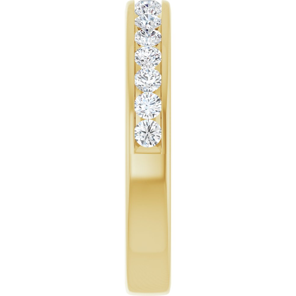 14K Yellow 1/2 CTW Lab-Grown Diamond Anniversary Band