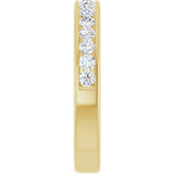 14K Yellow 1/2 CTW Lab-Grown Diamond Anniversary Band