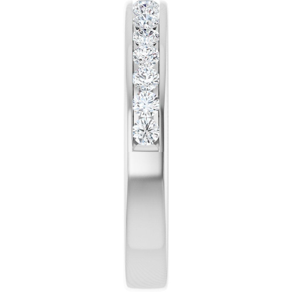 14K White 1/2 CTW Lab-Grown Diamond Anniversary Band