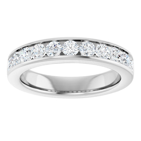 14K White Gold 3/4 CTW Lab-Grown Diamond Anniversary Band