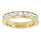 14K Yellow Gold 3/4 CTW Lab-Grown Diamond Anniversary Band