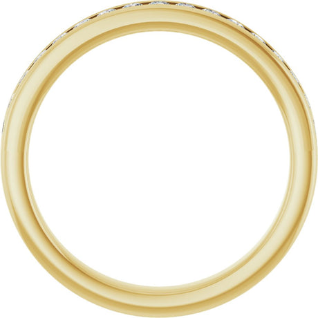 14K Yellow Gold 1/3 CTW Lab-Grown Diamond Anniversary Band