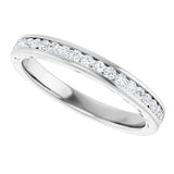 14K White 3/4 CTW Lab-Grown Diamond Anniversary Band