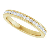 14K Yellow Gold 3/8 CTW Natural Diamond Anniversary Band