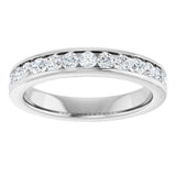 Platinum 5/8 CTW Lab-Grown Diamond Anniversary Band