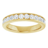 14K Yellow 3/4 CTW Lab-Grown Diamond Anniversary Band