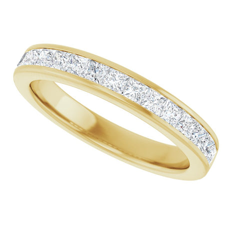 14K Yellow Gold 3/4 CTW Lab-Grown Diamond Anniversary Band