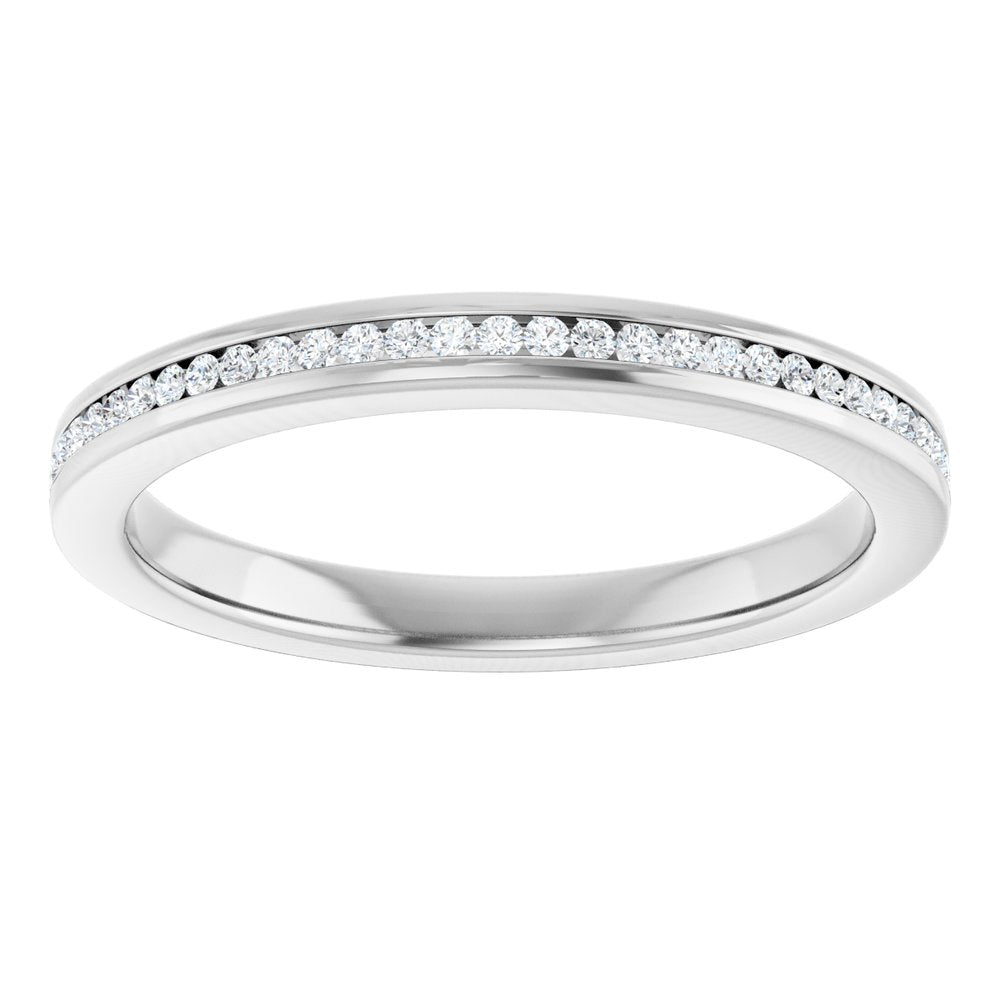 14K White Gold 1/8 CTW Lab-Grown Diamond Anniversary Band