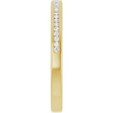 14K Yellow Gold 1/8 CTW Lab-Grown Diamond Anniversary Band