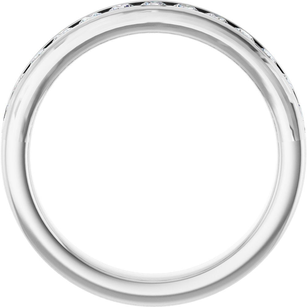 Platinum 5/8 CTW Lab-Grown Diamond Anniversary Band