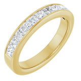 14K Yellow Gold 1 CTW Lab-Grown Diamond Anniversary Band