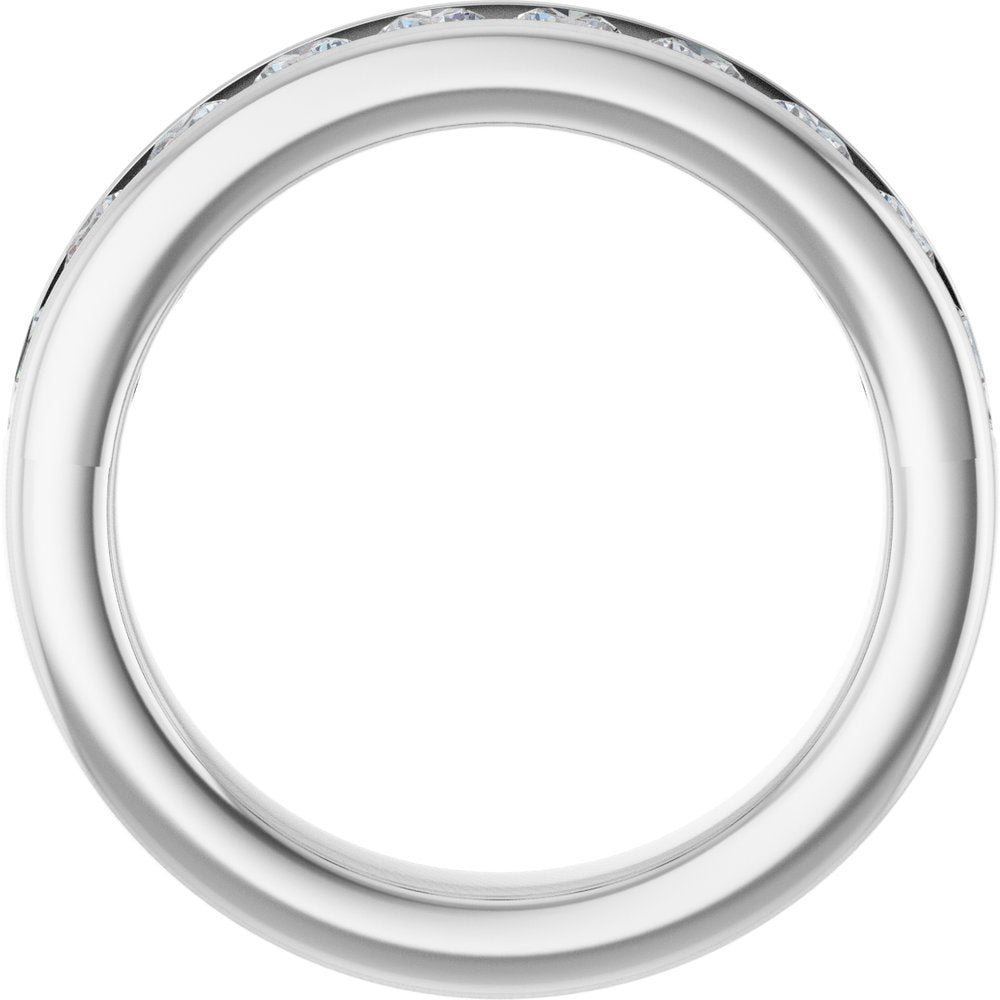 14K White Gold 1 CTW Lab-Grown Diamond Anniversary Band