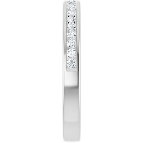 14K White Gold 3/8 CTW Natural Diamond Anniversary Band