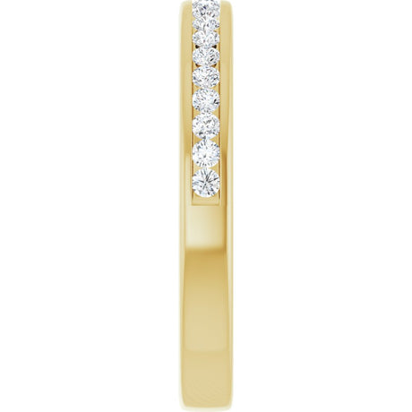 14K Yellow Gold 3/4 CTW Natural Diamond Anniversary Band