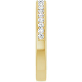 14K Yellow Gold 1/4 CTW Lab-Grown Diamond Anniversary Band