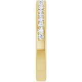 14K Yellow 1/4 CTW Diamond Anniversary Band