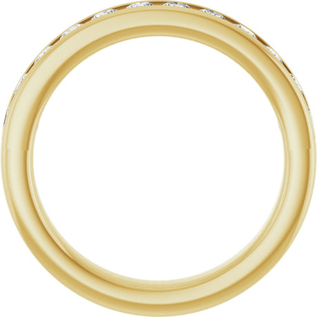 14K Yellow Gold 3/4 CTW Lab-Grown Diamond Anniversary Band
