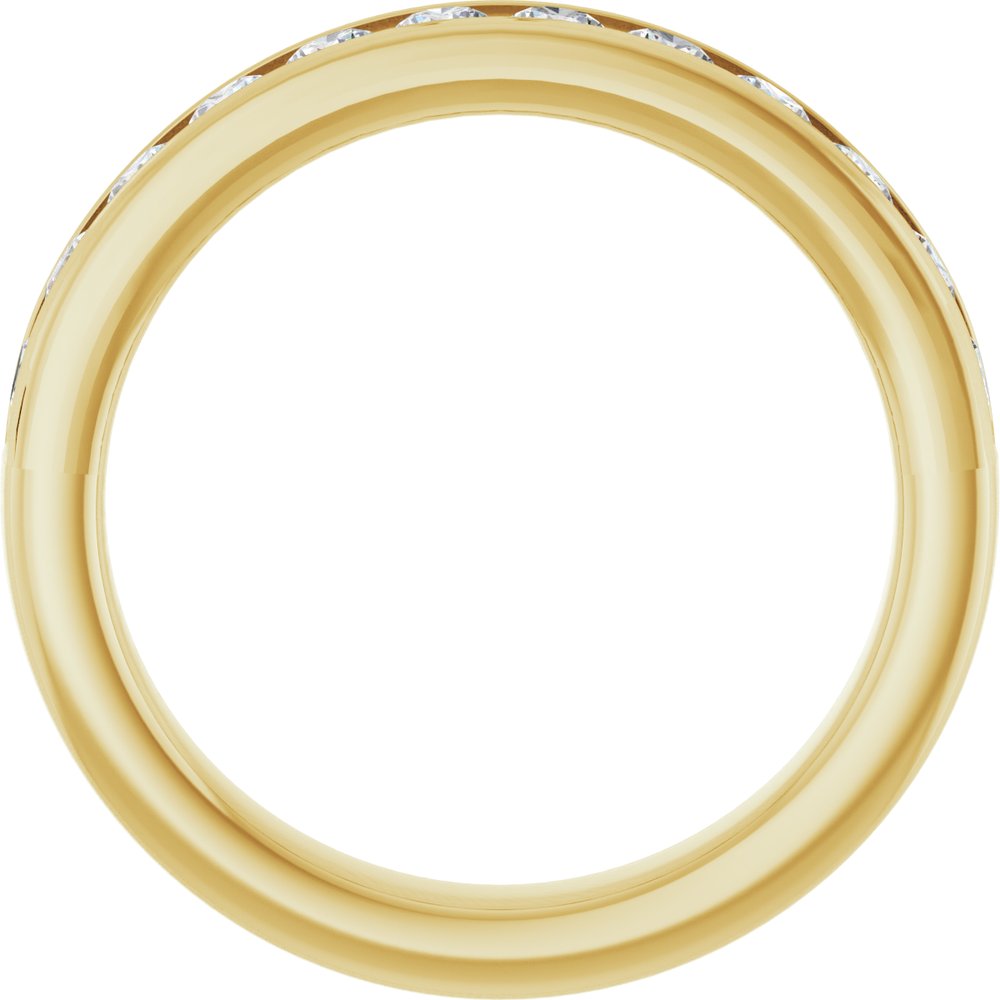 14K Yellow 3/4 CTW Lab-Grown Diamond Anniversary Band