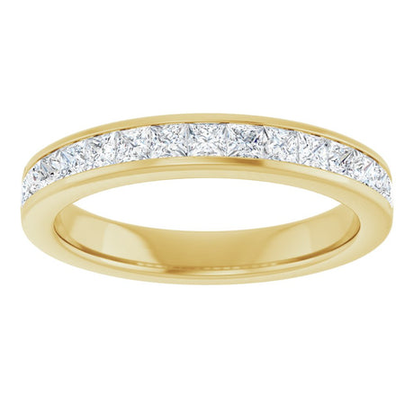 14K Yellow Gold 3/4 CTW Lab-Grown Diamond Anniversary Band