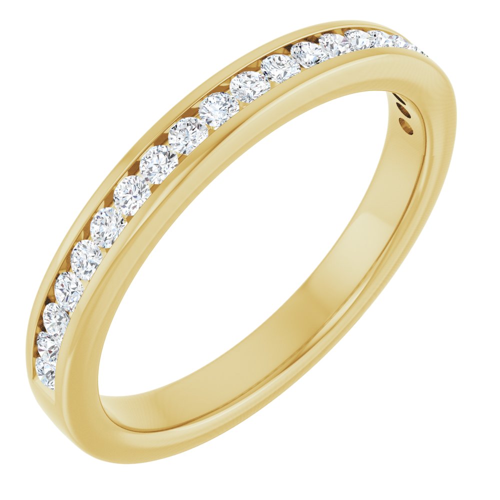 14K Yellow Gold 1/4 CTW Lab-Grown Diamond Anniversary Band