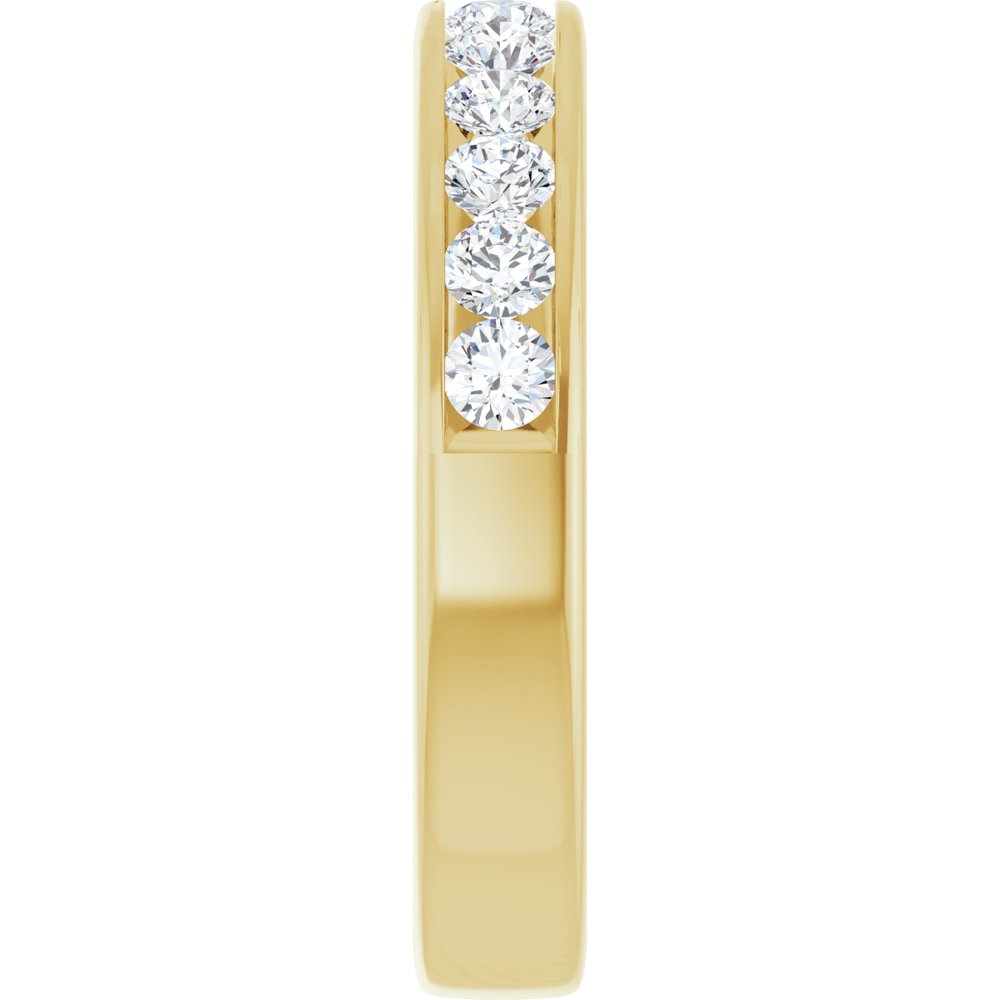 14K Yellow 3/4 CTW Lab-Grown Diamond Anniversary Band