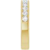 14K Yellow 3/4 CTW Lab-Grown Diamond Anniversary Band