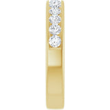 14K Yellow Gold 3/4 CTW Lab-Grown Diamond Anniversary Band
