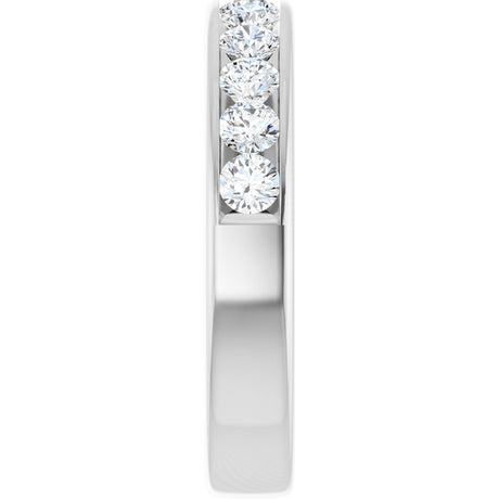14K White Gold 3/4 CTW Lab-Grown Diamond Anniversary Band
