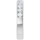14K White Gold 3/4 CTW Lab-Grown Diamond Anniversary Band