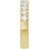 14K Yellow Gold 3/4 CTW Lab-Grown Diamond Anniversary Band