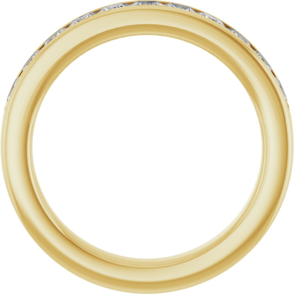 14K Yellow Gold 1 CTW Lab-Grown Diamond Anniversary Band