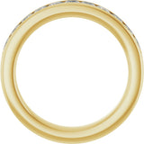 14K Yellow Gold 1 CTW Lab-Grown Diamond Anniversary Band