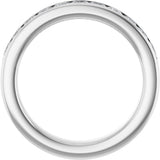 14K White Gold 1 CTW Lab-Grown Diamond Anniversary Band
