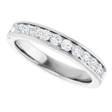 Platinum 5/8 CTW Lab-Grown Diamond Anniversary Band