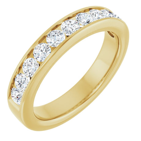 14K Yellow Gold 3/4 CTW Lab-Grown Diamond Anniversary Band