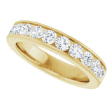14K Yellow Gold 1 CTW Lab-Grown Diamond Anniversary Band